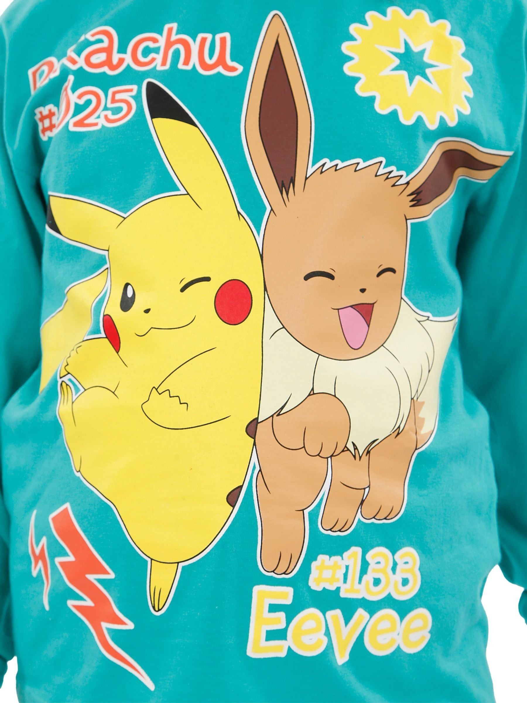 Buy Character 100% Cotton Pokemon Pikachu and Eevee Pyjamas from