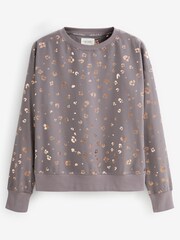 Lilac Purple Leopard Foil Supersoft Cosy Pyjamas - Image 6 of 7