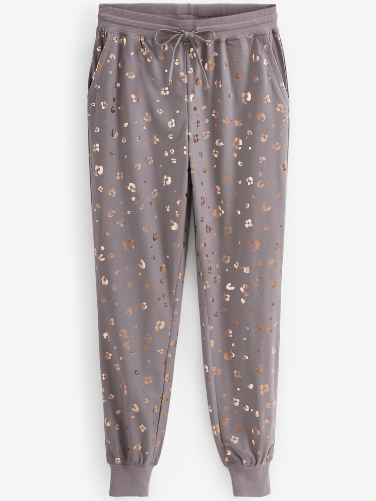 Lilac Purple Leopard Foil Supersoft Cosy Pyjamas - Image 7 of 7