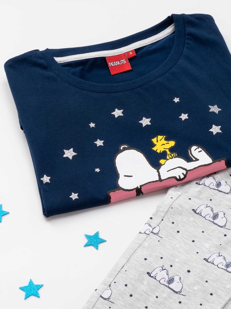 Vanilla Underground Blue Snoopy Long Leg Pyjamas Set - Image 5 of 5