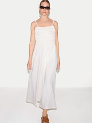Blanc - Jigsaw Cotton Pique Sundress - Image 3 sur 8
