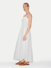 Blanc - Jigsaw Cotton Pique Sundress - Image 4 sur 8