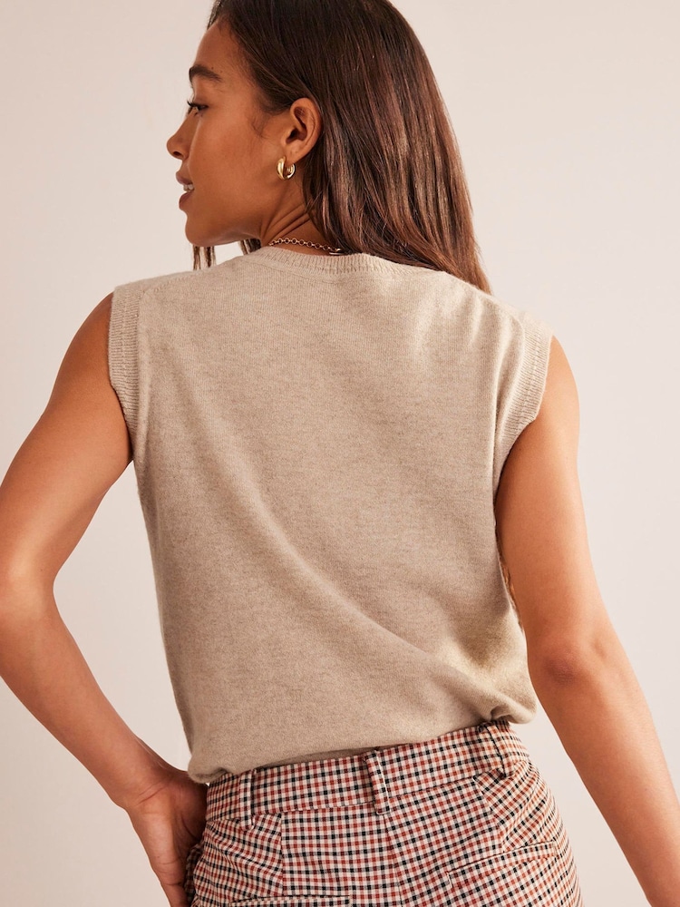 Boden Natural Eva Cashmere Tank - Image 2 of 6