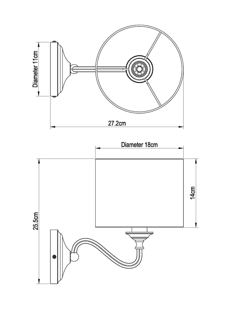 Brushed Chrome Burford Wall Light - Image 7 of 7 Brushed Chrome Burford Wall Light - Image 7 of 7