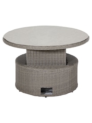 Pacific Grey Slate Garden Bermuda Daybed Dining Set Ceramic Top - Image 3 of 5