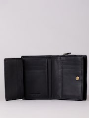 Lakeland Leather Black Small Icon Leather Flapover Purse - Image 4 of 4