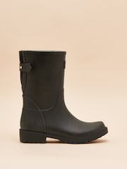 Joules Wistow Black Adjustable Mid Calf Wellies - Image 3 of 6