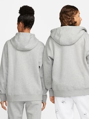 Nike Grey Club Zip Up Hoodie - Image 11 of 18
