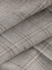 Neutral Tailored Fit Linen Check Suit: Trousers - Image 7 of 9