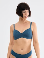 Sloggi Blue Zero Feel Bliss The Up T-Shirt Bra - Image 1 of 5