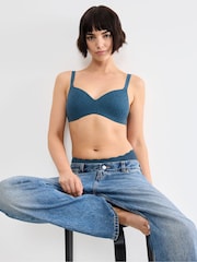 Sloggi Blue Zero Feel Bliss The Up T-Shirt Bra - Image 3 of 5