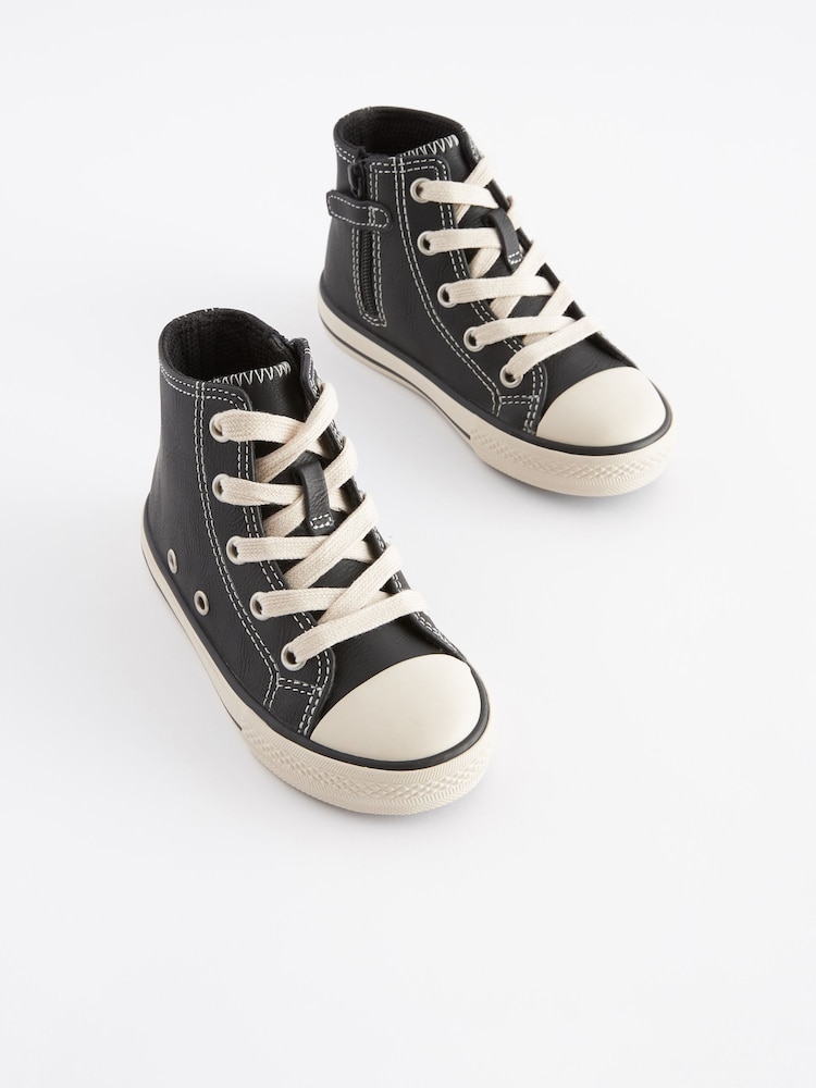 Black Bump Toe Boots With Zip Fastening - Image 2 of 7