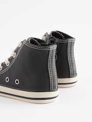 Black Bump Toe Boots With Zip Fastening - Image 5 of 7