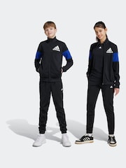 adidas Night Black Colourblock Tracksuit - Image 1 of 8