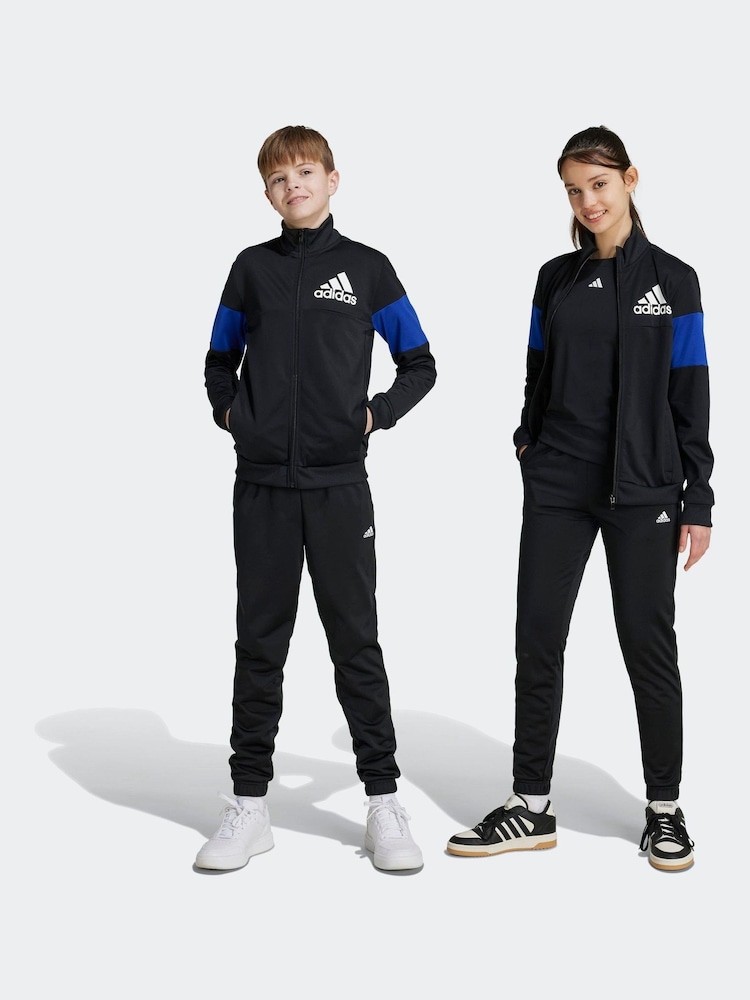 adidas Night Black Colourblock Tracksuit - Image 1 of 8