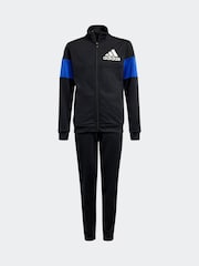 adidas Night Black Colourblock Tracksuit - Image 6 of 8