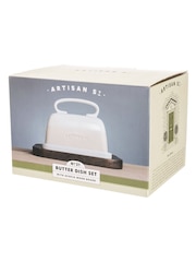 Artisan Street White Butter Dish Set - Image 3 of 3
