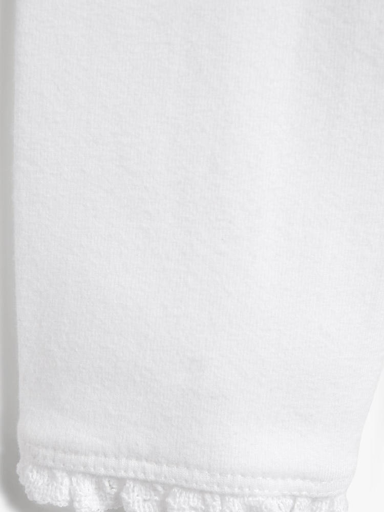White Lace Trim Leggings (3mths-7yrs) - Image 4 of 4