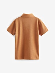 Rust Brown Short Sleeve Polo Shirt (3mths-7yrs) - Image 6 of 7
