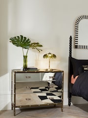 Rockett St George Mirror Bamboo Viscose Chest Of Drawers - Image 2 of 8