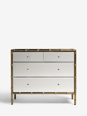 Rockett St George Mirror Bamboo Viscose Chest Of Drawers - Image 4 of 8
