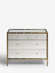 Rockett St George Mirror Bamboo Viscose Chest Of Drawers - Image 8 of 8