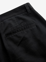 Black Straight Fit 100% Cotton Chino Trousers - Image 8 of 9