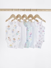 Weiß mit Feenmotiv - Baby Ärmellose Bodys im 5er-Pack - Bild 2 von 6