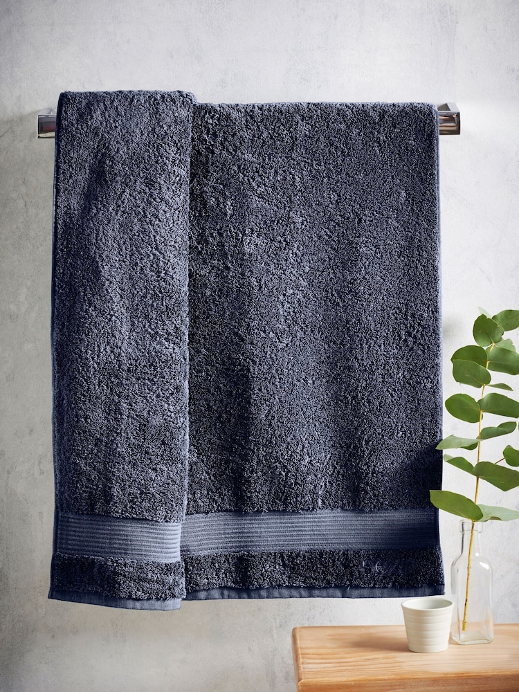 Blue Navy Egyptian Cotton Towel - Image 3 of 7