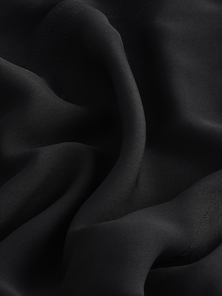 Schwarz - Premium Leichte langärmelige Bluse - Bild 7 von 7 Schwarz - Premium Leichte langärmelige Bluse - Bild 7 von 7