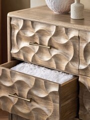 Mid Natural Alba Solid Mango Chest of Drawers - Image 3 of 7