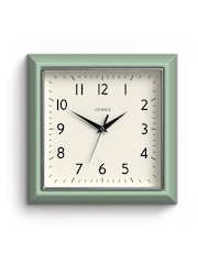 Jones Clocks Green A Retro Square Wall Clock - Image 3 of 4