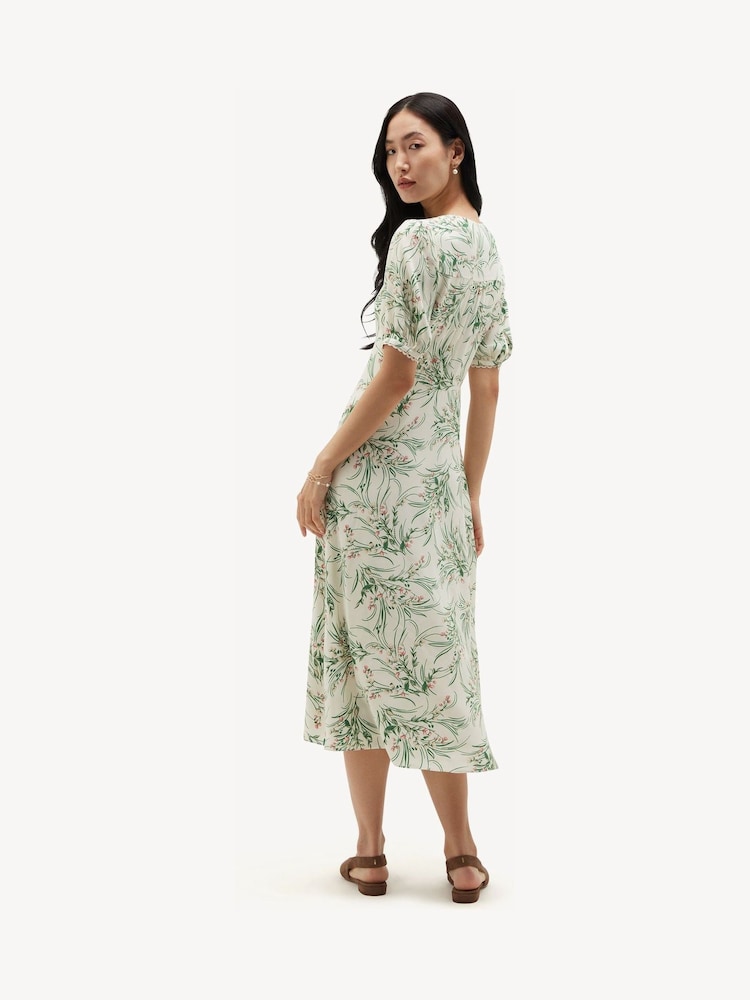 Hobbs White Petite Florentina Dress - Image 2 of 4 Hobbs White Petite Florentina Dress - Image 2 of 4
