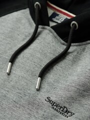 Superdry Black/Gray Essential Baseball Hoodie - Image 5 of 6