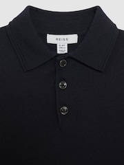 أزرق داكن - قميص بولو صوف ميرينو Trafford من Reiss  - صورة 6 من 6