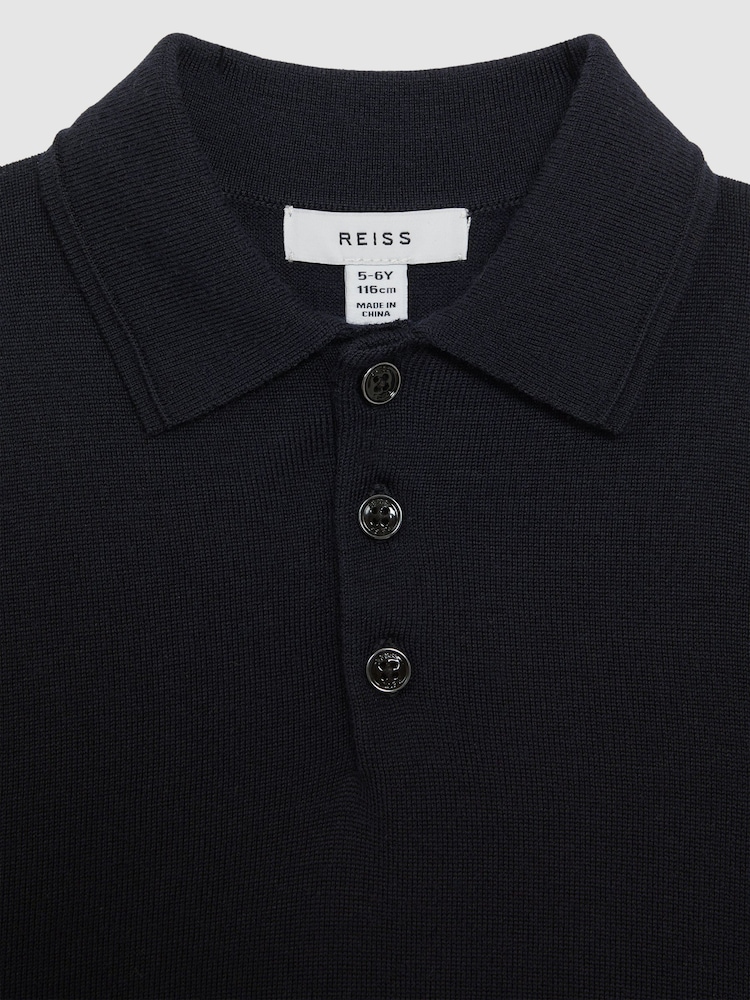Azul marino - Polo de lana de merino Trafford de Reiss - Imagen 6 de 6 Azul marino - Polo de lana de merino Trafford de Reiss - Imagen 6 de 6