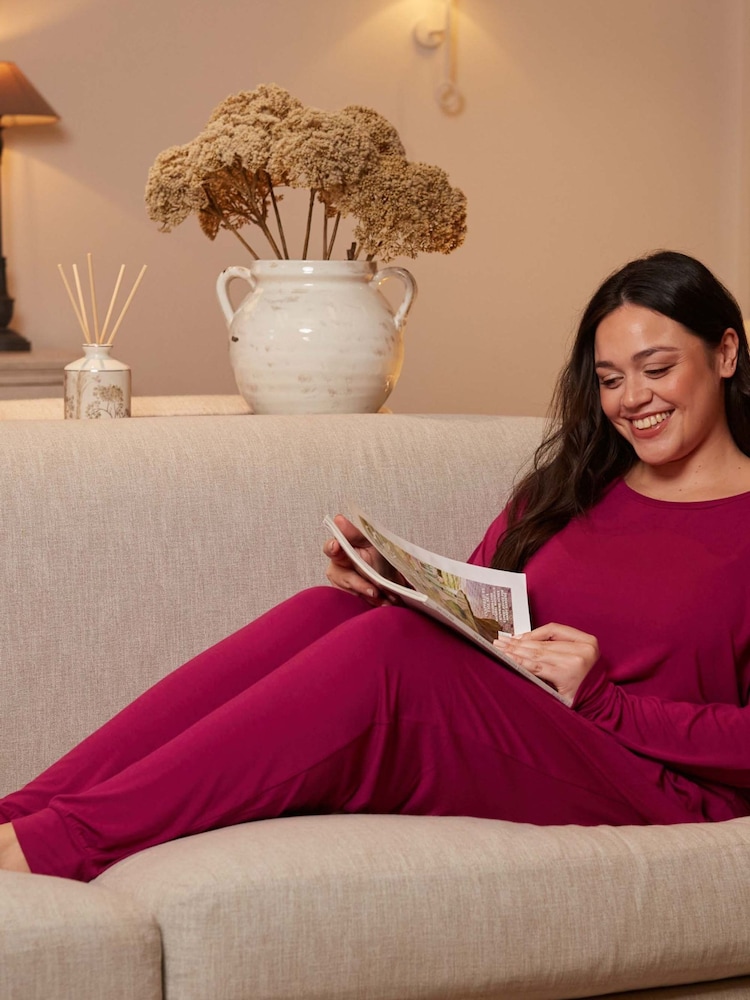 Cyberjammies Pink Slouch Jersey Pyjamas Set - Image 1 of 4 Cyberjammies Pink Slouch Jersey Pyjamas Set - Image 1 of 4