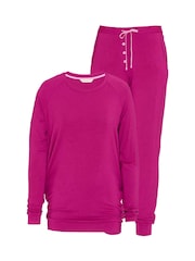 Cyberjammies Pink Slouch Jersey Pyjamas Set - Image 4 of 4