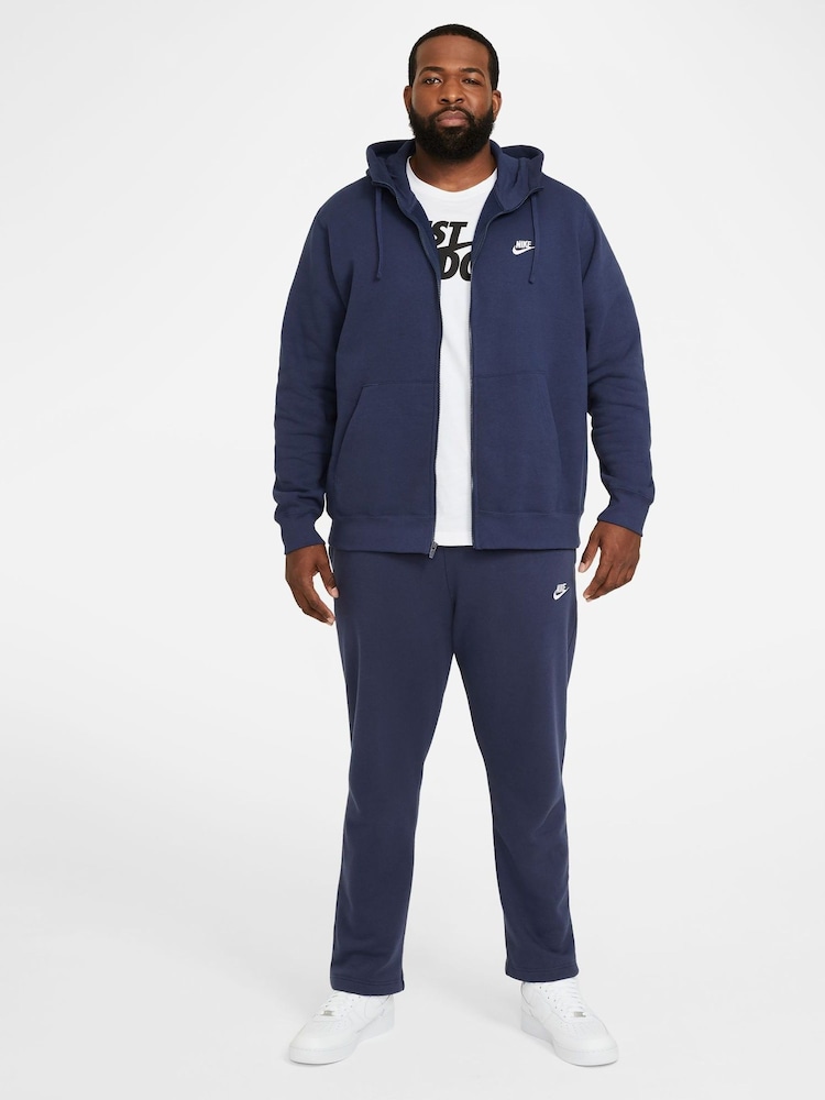 marine - Nike Club Zip Up Sweat-shirt à capuche - Image 8 of 15