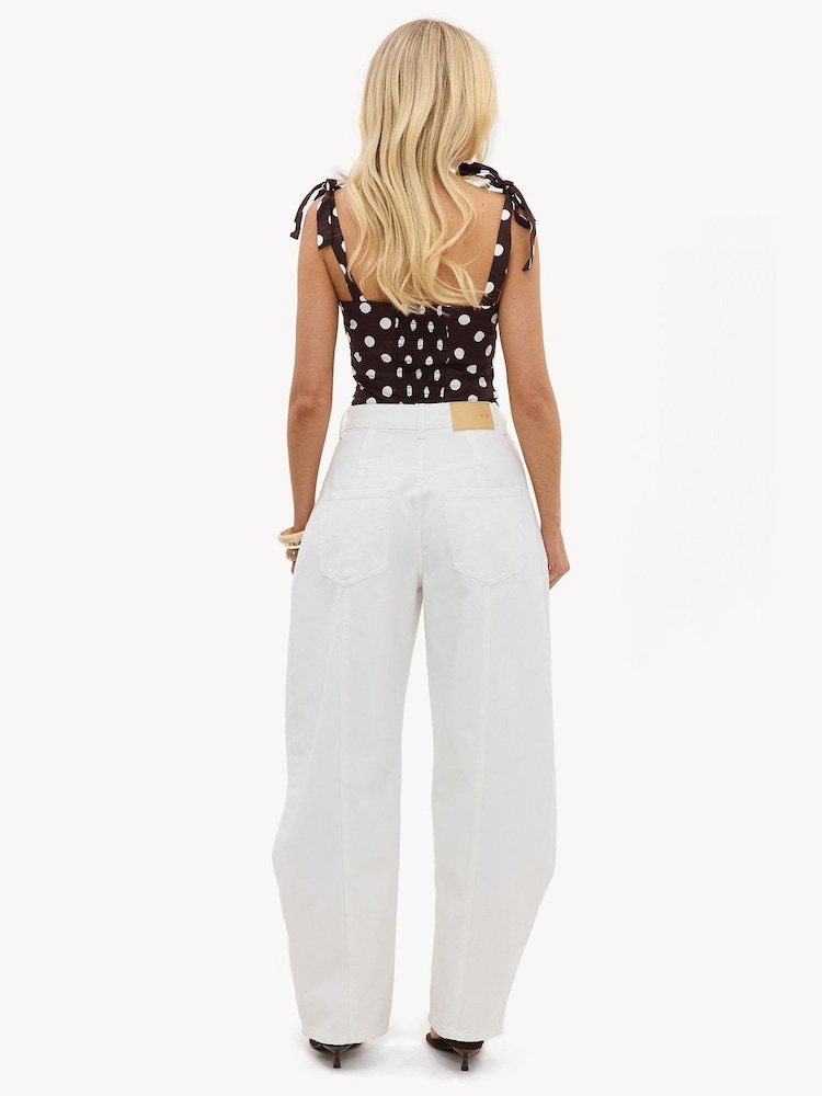 LOAVIES White Blissful Breeze Balloon Jeans - Image 2 of 5