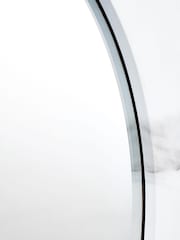 Pacific White Marble Veneer Round Wall Mirror - Image 4 of 5