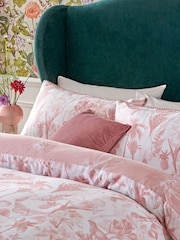 Clarke & Clarke Pink 200 Thread Count Duvet Cover and Pillowcase Set - Image 3 of 7