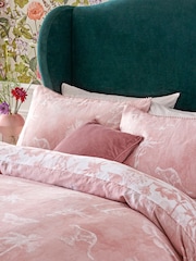 Clarke & Clarke Pink 200 Thread Count Duvet Cover and Pillowcase Set - Image 4 of 7
