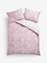 Clarke & Clarke Pink 200 Thread Count Duvet Cover and Pillowcase Set - Image 7 of 7
