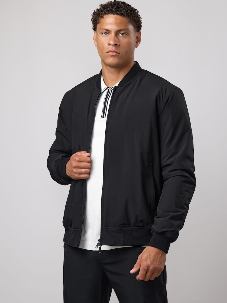 Gym King Black Signature Bomber Jacket - Image 3 of 3 Gym King Black Signature Bomber Jacket - Image 3 of 3