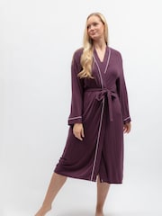 Cyberjammies Brown Jersey Long Dressing Gown - Image 2 of 4