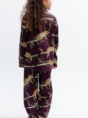 Cyberjammies Brown Leopard Print Long Sleeve Pyjamas Set - Image 3 of 4