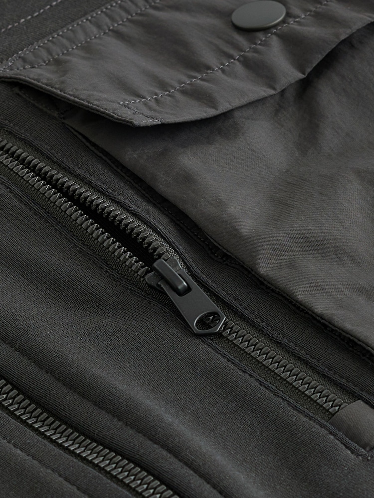 Slate Grey Utility Shacket - Image 10 of 10