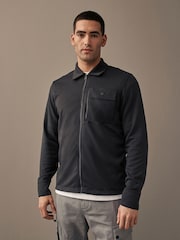 Slate Grey Utility Shacket - Image 4 of 10