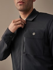 Slate Grey Utility Shacket - Image 5 of 10